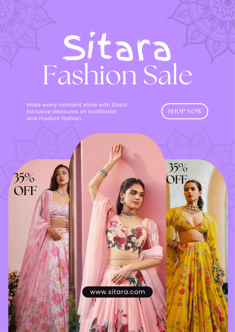 black and white minimalist dussehra fashion sale poster